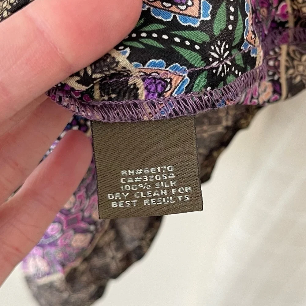 Anthropologie Fei Pensethelia Silk Tunic Top